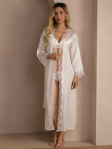 [Blanco] SilkSilky-ES 3/4 Sleeve Womens Robe 007