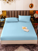 [Azul Claro] SilkSilky-ES 19Momme Juego de ropa de cama 002
