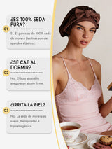 [Café] SilkSilky-ES Gorros De Dormir 006