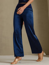 [Azul Oscuro] SilkSilky-ES Pantalones de mujer 006