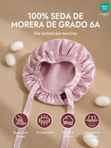 [Malva Pálido] SilkSilky-ES Gorros De Dormir 002