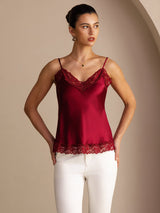 [Vino] SilkSilky-ES V Neck Top de tirantes 004