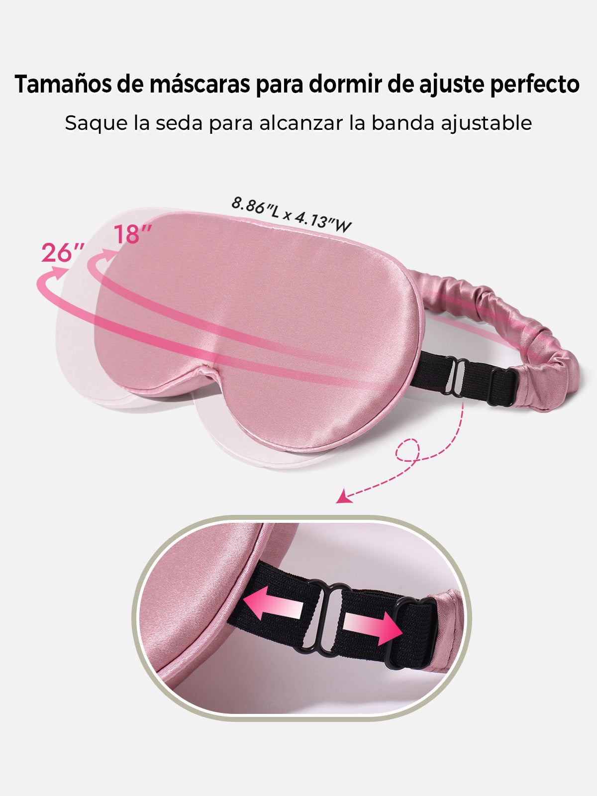 [Malva Pálido] SilkSilky-ES Seda Pura Eye Mask 004