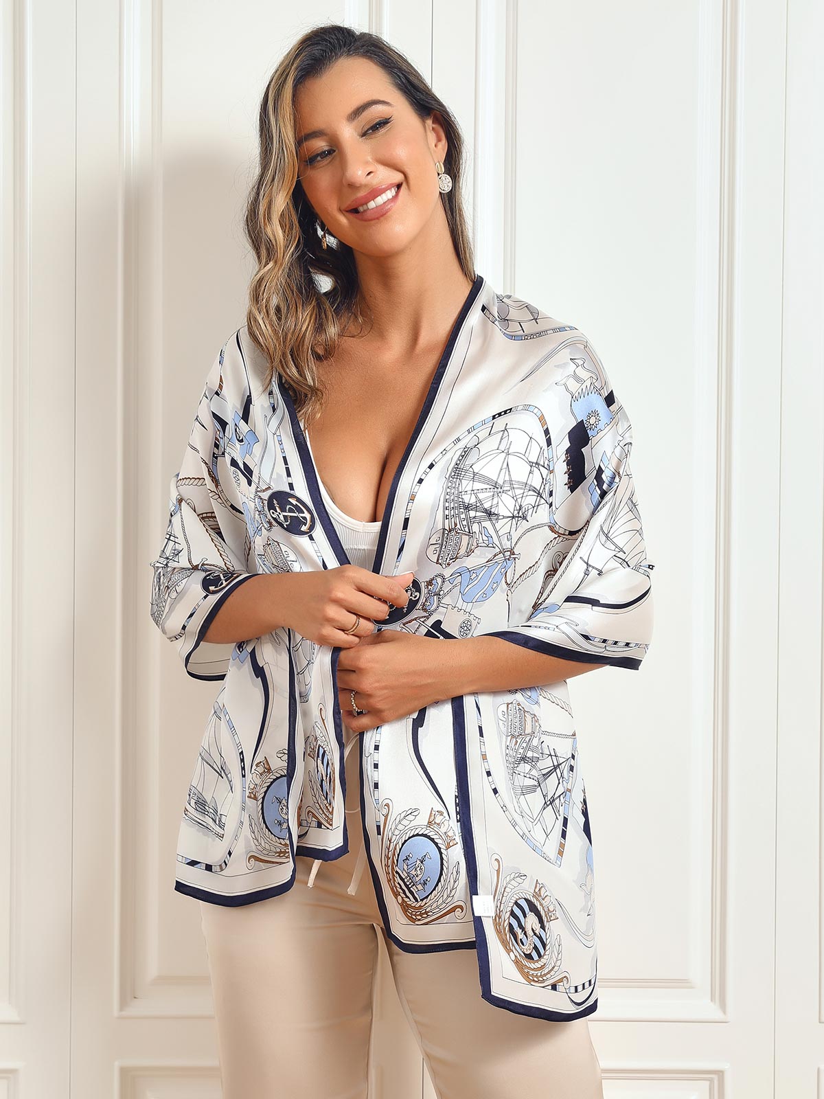 [P023] SilkSilky-ES Seda Pura Scarf 003,