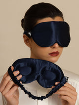 [Azul Oscuro] SilkSilky-ES 22Momme Antifaces De Dormir 002