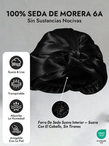 [Negro] SilkSilky-ES Gorros De Dormir 003