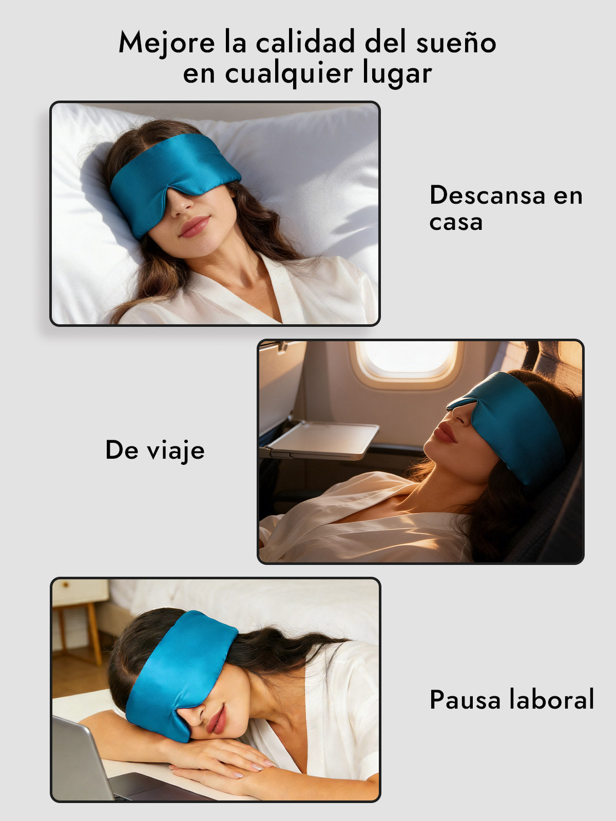 [Azul Real] SilkSilky-ES 19Momme Pure Silk Eye Mask 006