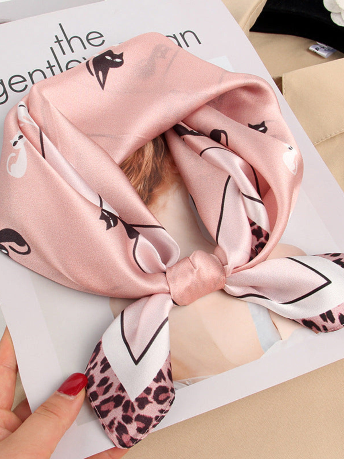 SilkSilky ES Seda Pura Scarf Rosa 001