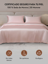 [Rosa] SilkSilky-ES 30Momme Fundas De Almohada 007