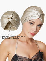 [Beige] SilkSilky-ES Gorros De Dormir 004