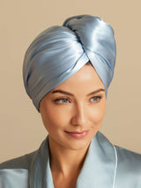 [Cielo Azul] SilkSilky-ES Turbante Para El Cabello 003