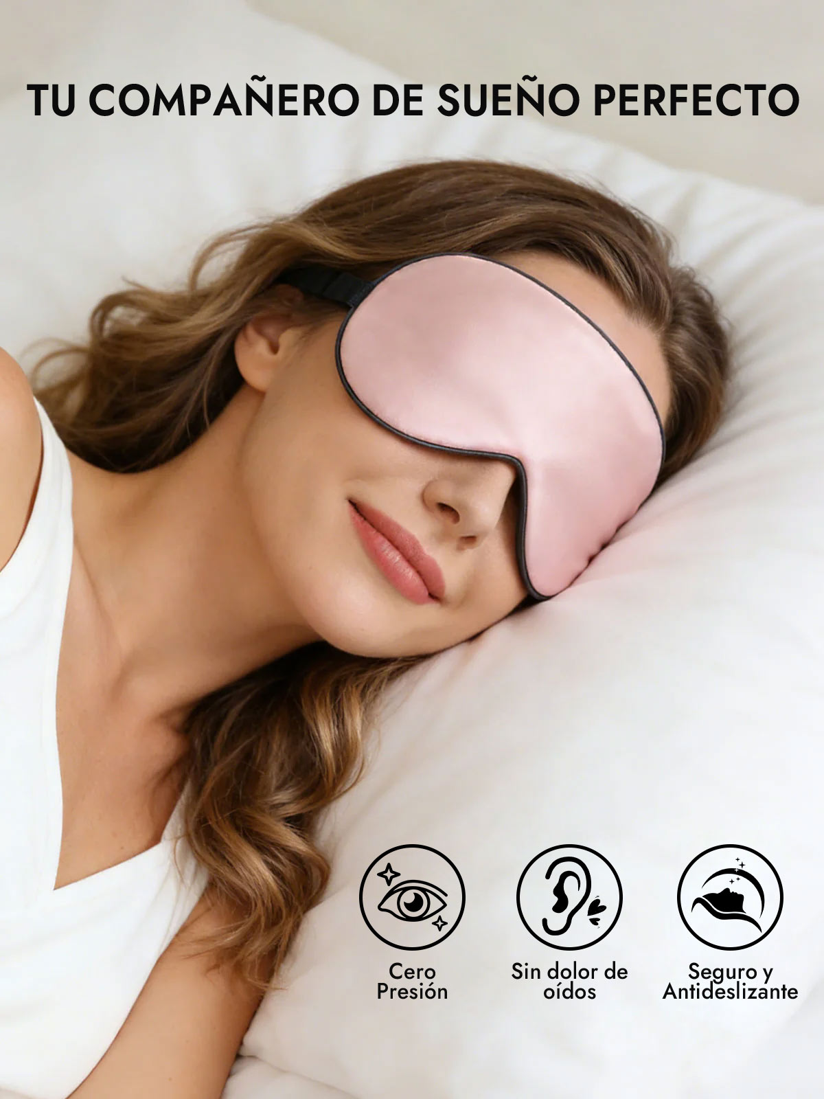[Rosa Claro] SilkSilky-ES Antifaces De Dormir 005