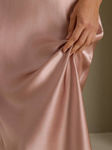 [Toscana] SilkSilky-ES Spaghetti Strap V Neck Vestido 005