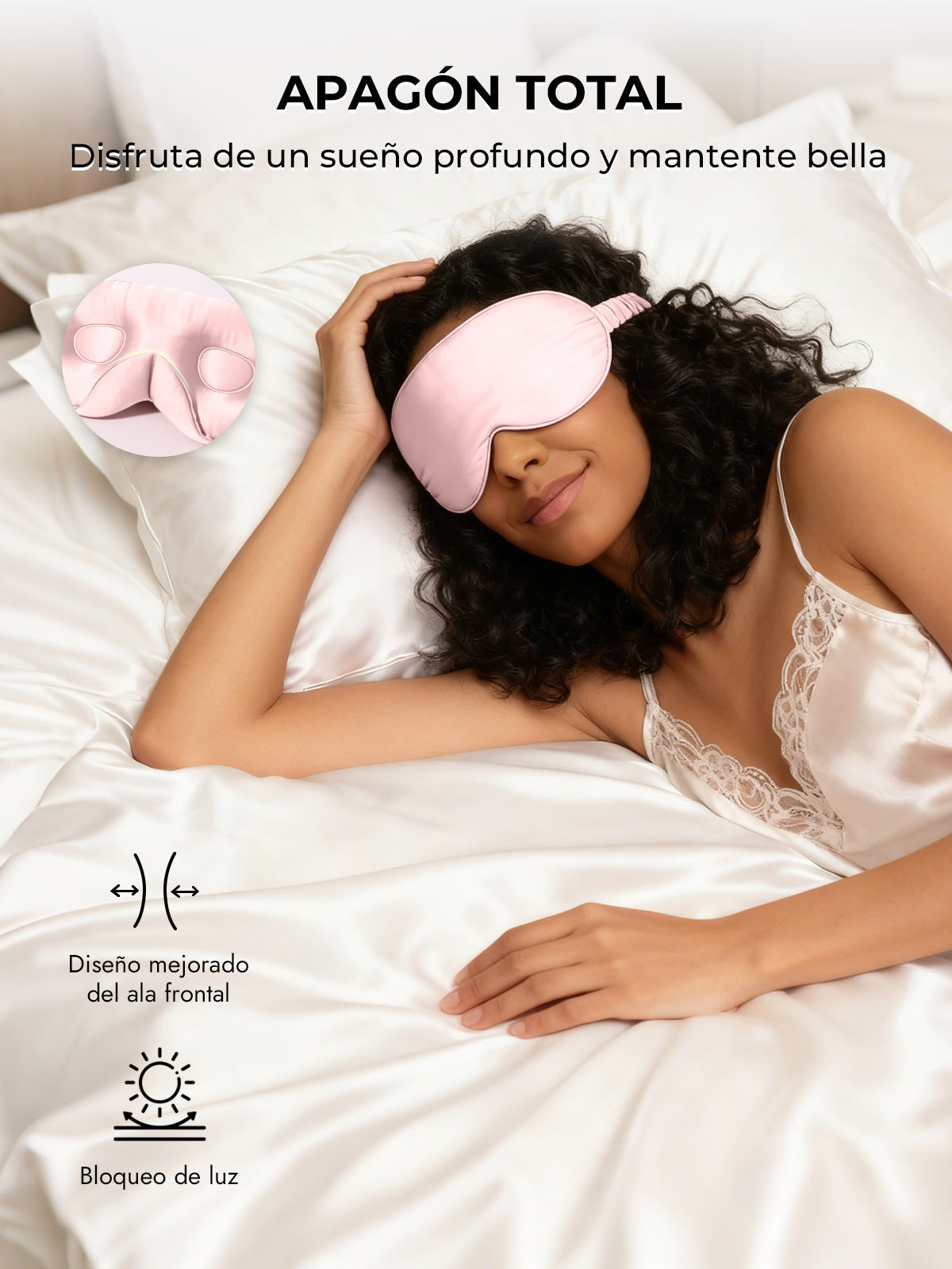 [Rosa] SilkSilky-ES Seda Pura Eye Mask 005