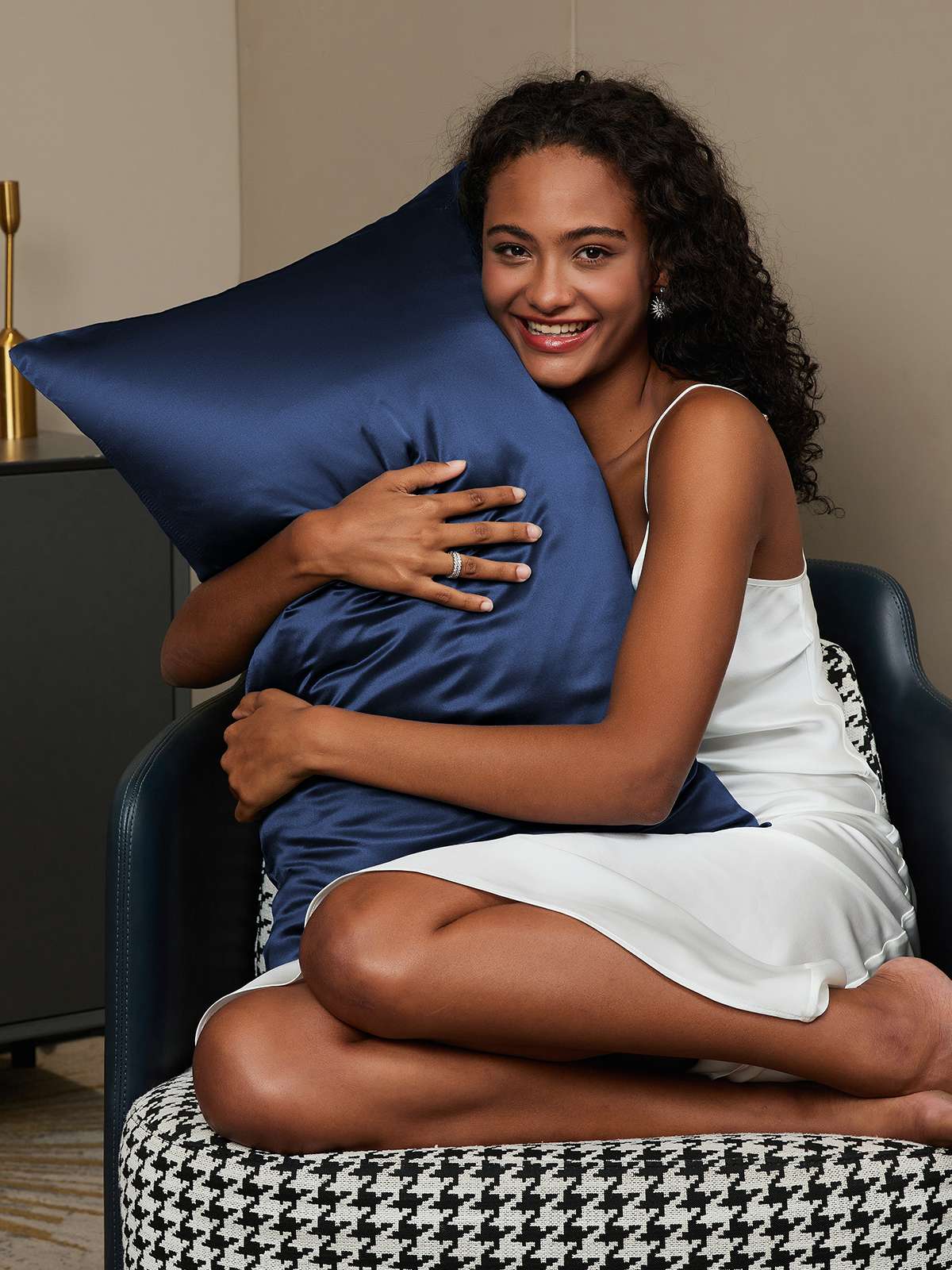 [Azul Oscuro] SilkSilky-ES 22Momme Seda Pura Pillowcase 002