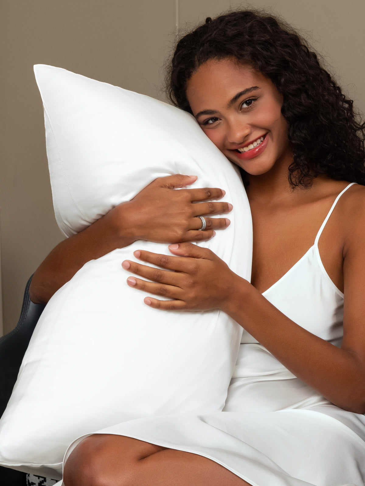 SilkSilky-ES 30Momme Seda Pura Pillowcase Blanco 001