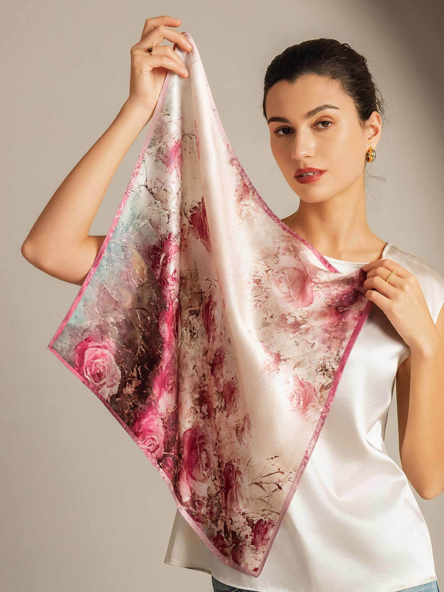 [P103] SilkSilky-ES Seda Pura Scarf 004,