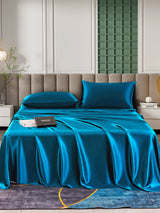 [Azul Real] SilkSilky-ES 25Momme Juego de ropa de cama 001