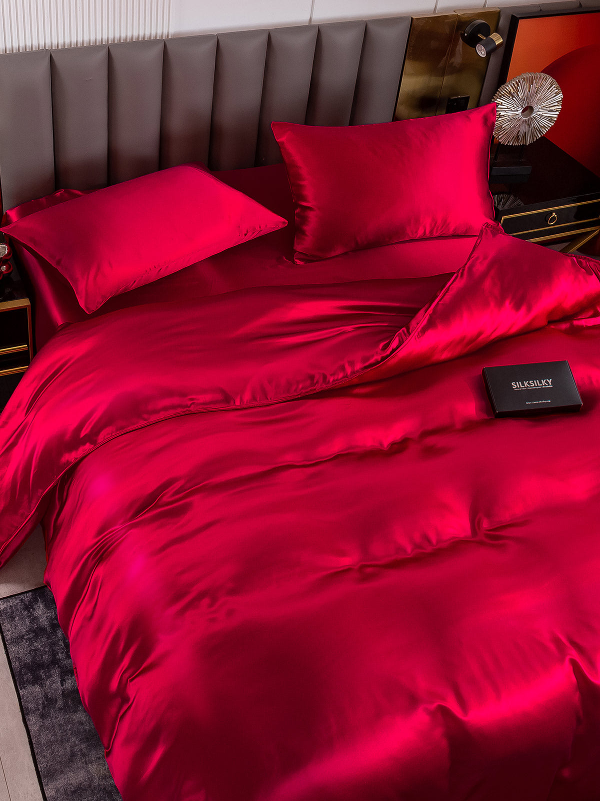 [Vino] SilkSilky-ES 19Momme Seda Pura Bedding Set 003