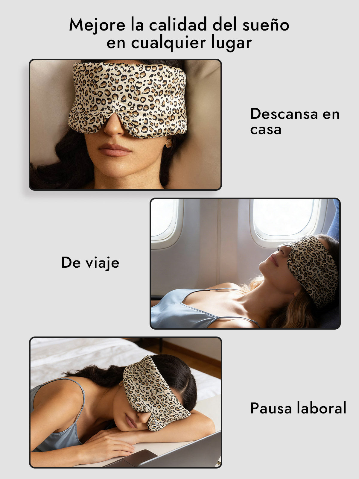 [Leopardo] SilkSilky-ES 19Momme Pure Silk Eye Mask 006