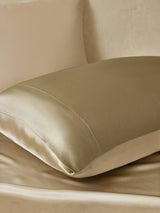 [Beige+Caqui] SilkSilky-ES 19Momme Juego de ropa de cama 004