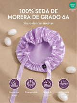 [Lavanda] SilkSilky-ES Gorros De Dormir 002