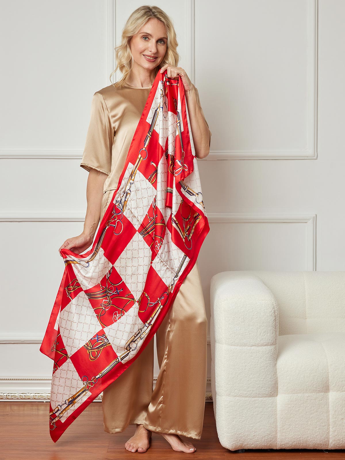 [P022] SilkSilky-ES Seda Pura Scarf 005,