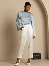 [Blanco] SilkSilky-ES 19Momme Seda Womens Pants 006