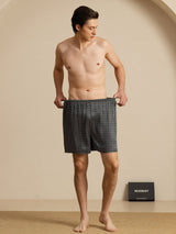 [Ginkgo Negro] SilkSilky-ES Mens Sleep Bottoms 007