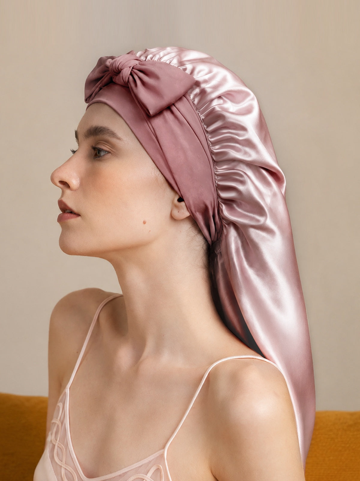 [Rosa] SilkSilky-ES Gorros De Dormir 001