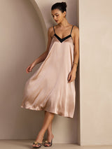 [Toscana] SilkSilky-ES V Neck Vestido 001