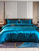 [Azul Real] SilkSilky-ES 22Momme Seda Pura Bedding Set 001,