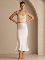 [Beige] SilkSilky-ES Falda 006