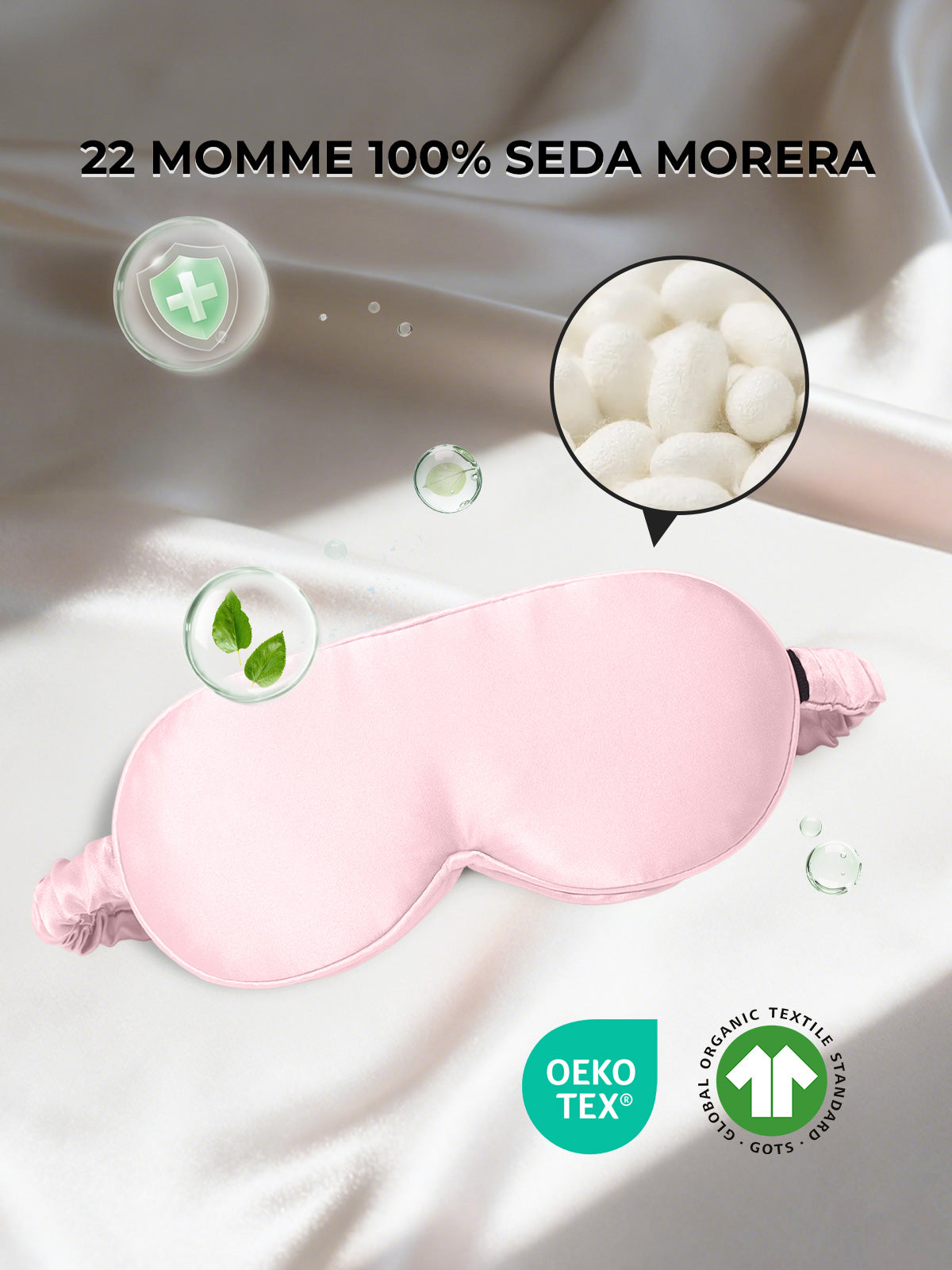 [Rosa] SilkSilky-ES Seda Pura Eye Mask 002