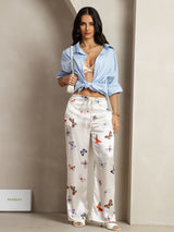 [Mariposa Blanca] SilkSilky-ES 19Momme Seda Womens Pants 007