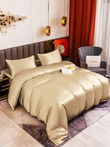 [Beige] SilkSilky-ES 19Momme Seda Pura Bedding Set 001