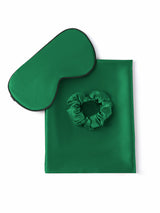 [Verde Oscuro] SilkSilky-ES 19Momme Seda Pura Pillowcase Set 001