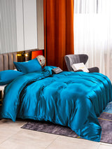 [Azul Real] SilkSilky-ES 22Momme Seda Pura Bedding Set 003,