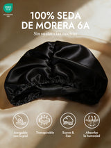 [Negro] SilkSilky-ES Gorros De Dormir 002