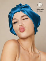 [Azul Real] SilkSilky-ES Gorros De Dormir 001