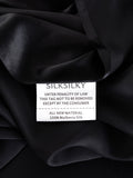 SilkSilky ES 19Momme Seda Pura Bedding Set Negro 007