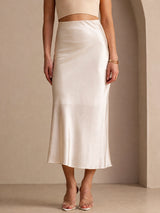 [Beige] SilkSilky-ES Falda 001