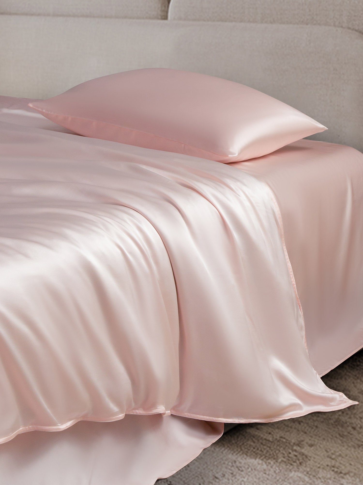[Rosa] SilkSilky-ES 19Momme Juego de ropa de cama 003