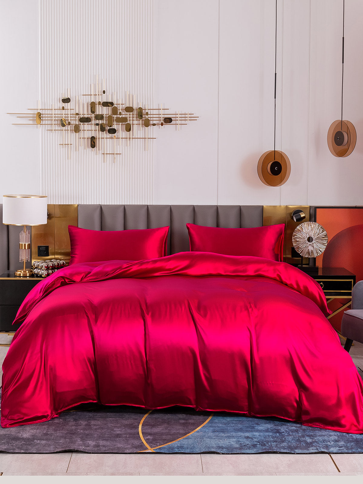 [Vino] SilkSilky-ES 19Momme Seda Pura Bedding Set 004