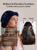 [Azul Oscuro] SilkSilky-ES Gorros De Dormir 003
