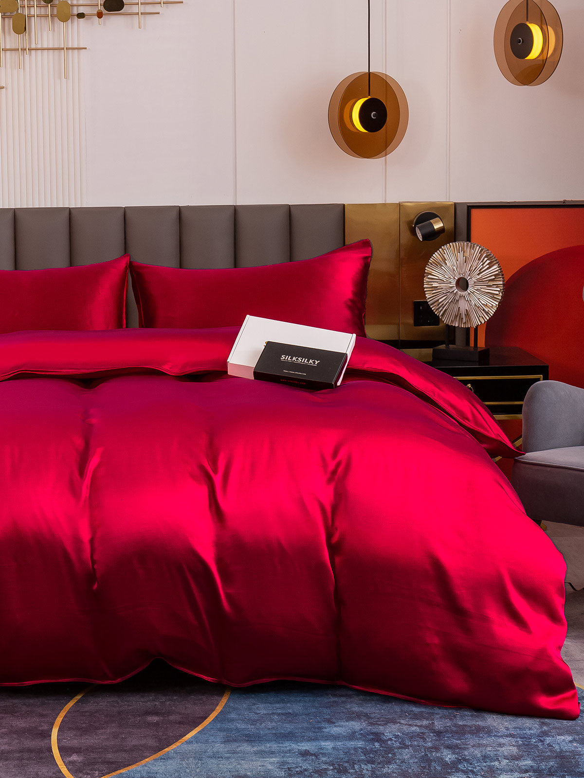[Vino] SilkSilky-ES 19Momme Seda Pura Bedding Set 002