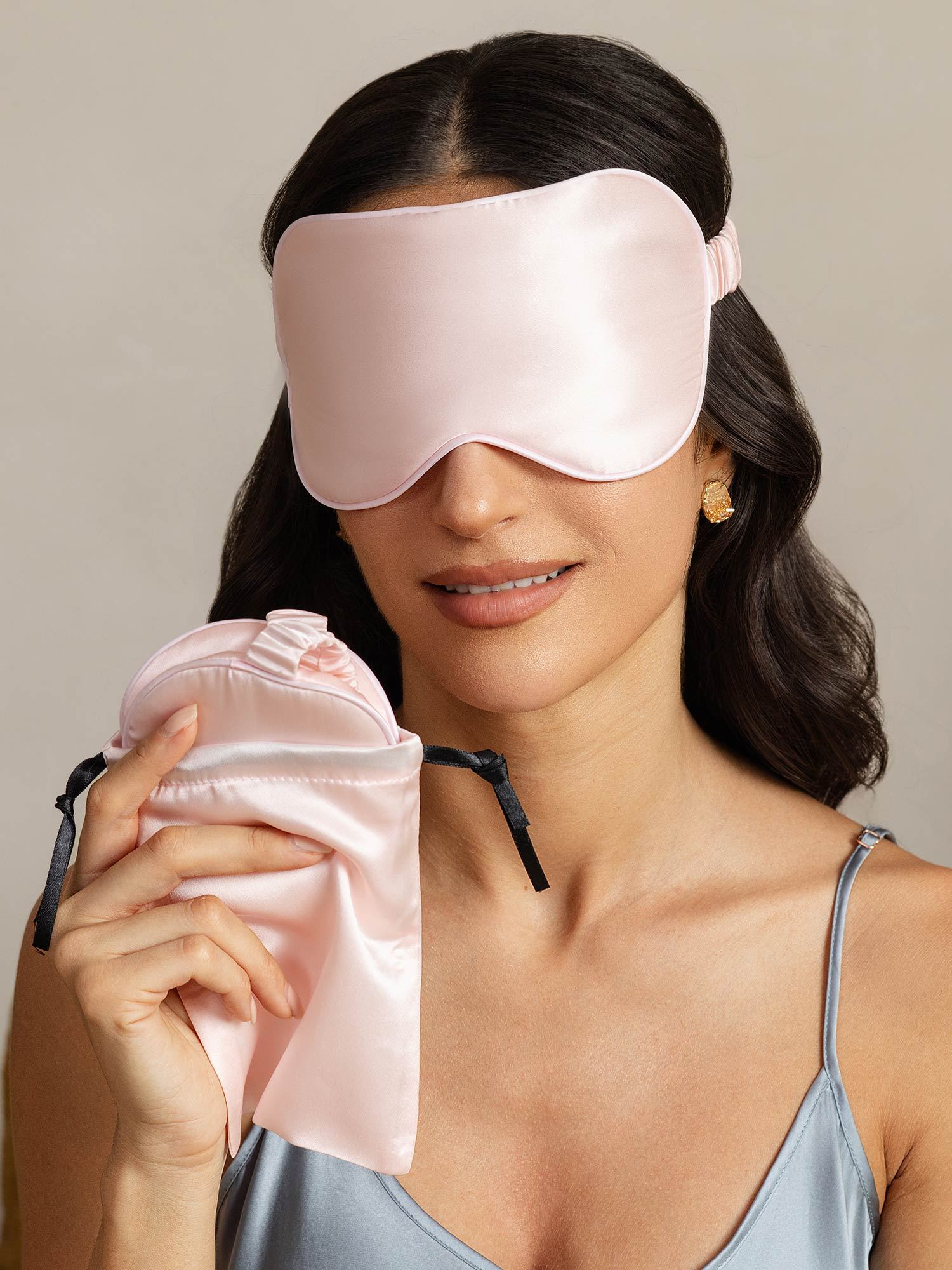 [Rosa] SilkSilky-ES Seda Pura Eye Mask 004