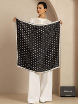 [Negro] SilkSilky-ES Scarf 005