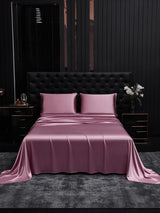 [Malva Pálido] SilkSilky-ES 25Momme Seda Pura Bedding Set 001
