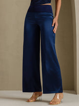 [Azul Oscuro] SilkSilky-ES Pantalones de mujer 001